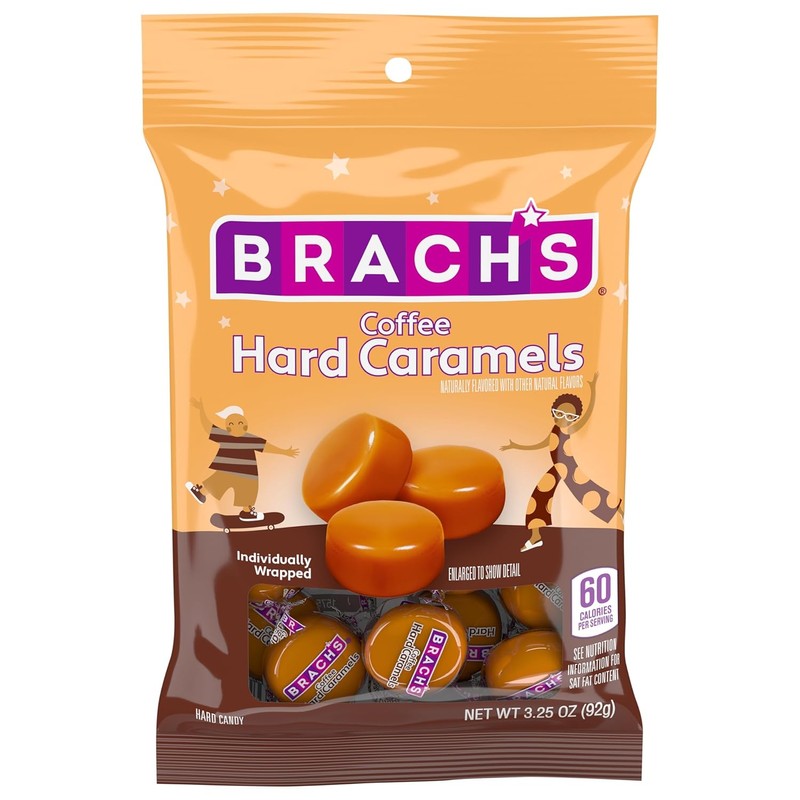 Brach's Nips Coffee Flavored Hard Candy, Individually Wrapped Candy, 3.25