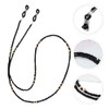 Beaupretty 2pcs Rustic Eyeglass Chain Wooden Bead Strap Retainer Strap