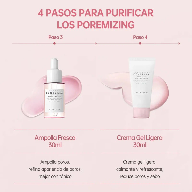 Skin1004 Kit De Viaje Poremizing Centella Madagascar 4 Pzs