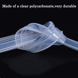 YXQ Frameless Shower Door Bottom Seal F-Type Door Sweep Stop Shower Leaking with Drip Rail for 3/8"(10mm) Glass,118"(3000mm) Length