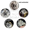 Cfcyhla 6 pieces steel headlight retaining spring clamp headlight dipped