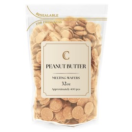 Chocolate Melting Wafers Bulk Bag Perfect For Dipping, Deserts, Baking And More (2 Pound, Peanut Butter New)