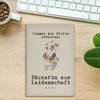 Mr. & Mrs. Panda DIN A5 Baumwoll Notizbuch Bäckerin Leidenschaft