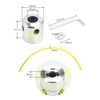 ND 2 Pieces Grass Trimmer Replacement, Trimmer Head Aluminium, Thread