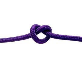 CBKnot Premium 1/4" Stiff Polyester Halter Cord Rope. Used by Elite Horse Trainers to Manufacture halters. Low Stretch, High Strength, USA Made. Variety of Colors. (Purple, 50 ft.)