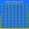 WD08X10059 Dishwasher Seal for Short Bottom Door Compatible with GE