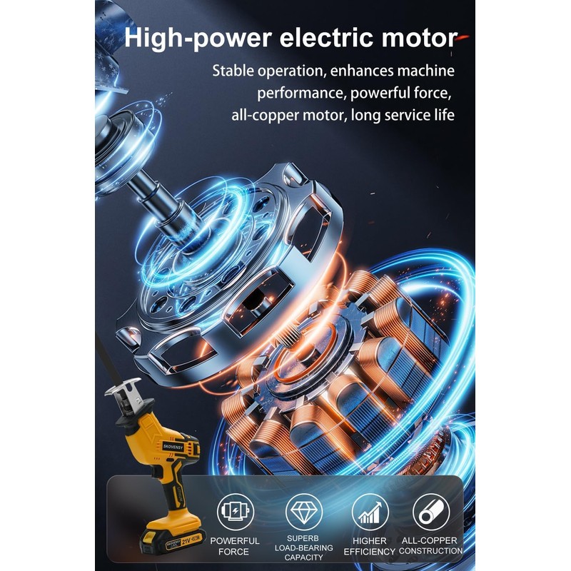 Cordless Reciprocating Saw YELLOW