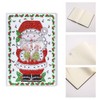 DIY Christmas Santa Claus Pattern Diamond Painting Notebook Kits Decoration