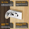 GEMASP Sliding Door Lock, 90 Degree Door Hasp Latch Lock,