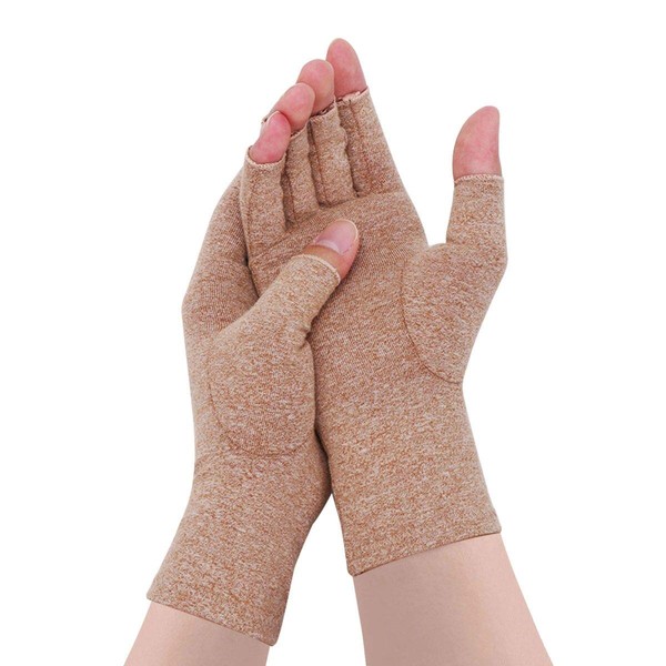Digitek Arthritis Gloves - Compression Gloves for Rheumatoid - Fingerless Gloves Relieve Pain Rehabilitation and Pain Relief Daily Work for Men and Women