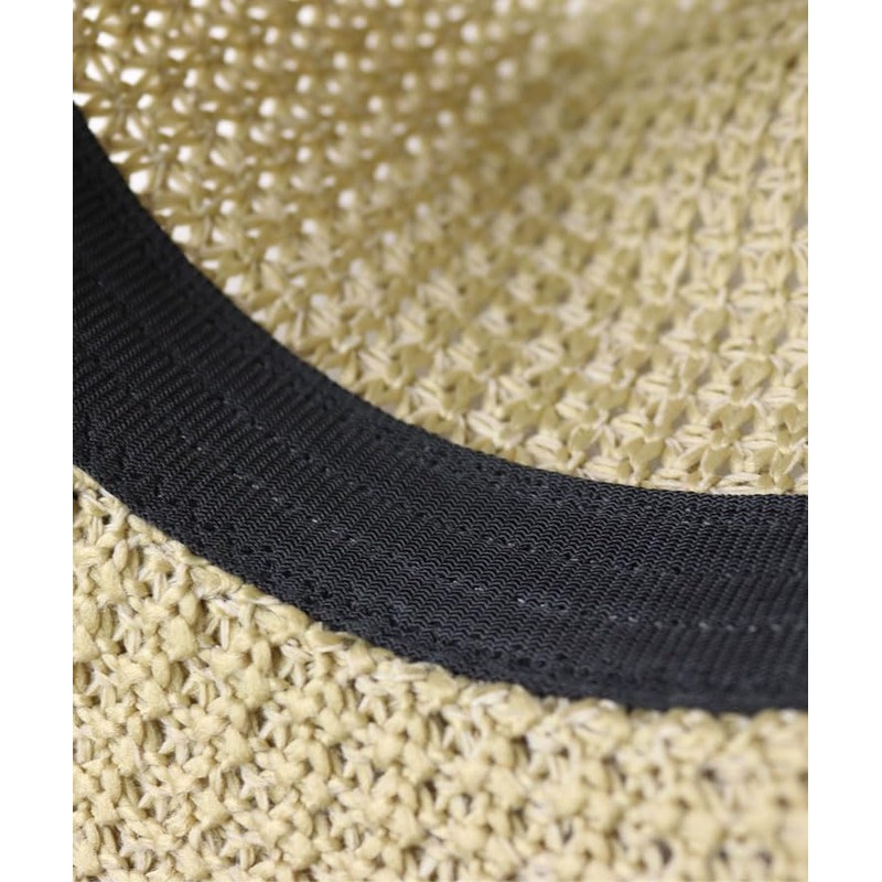 regnuu Straw Hat, Mugi Straw Hat, Men's, Aze Knitting, Medium