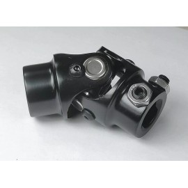 RSRING Round Black 3/4"DD X 3/4" Powder Coated Universal Steering Shaft U Joint Coupler