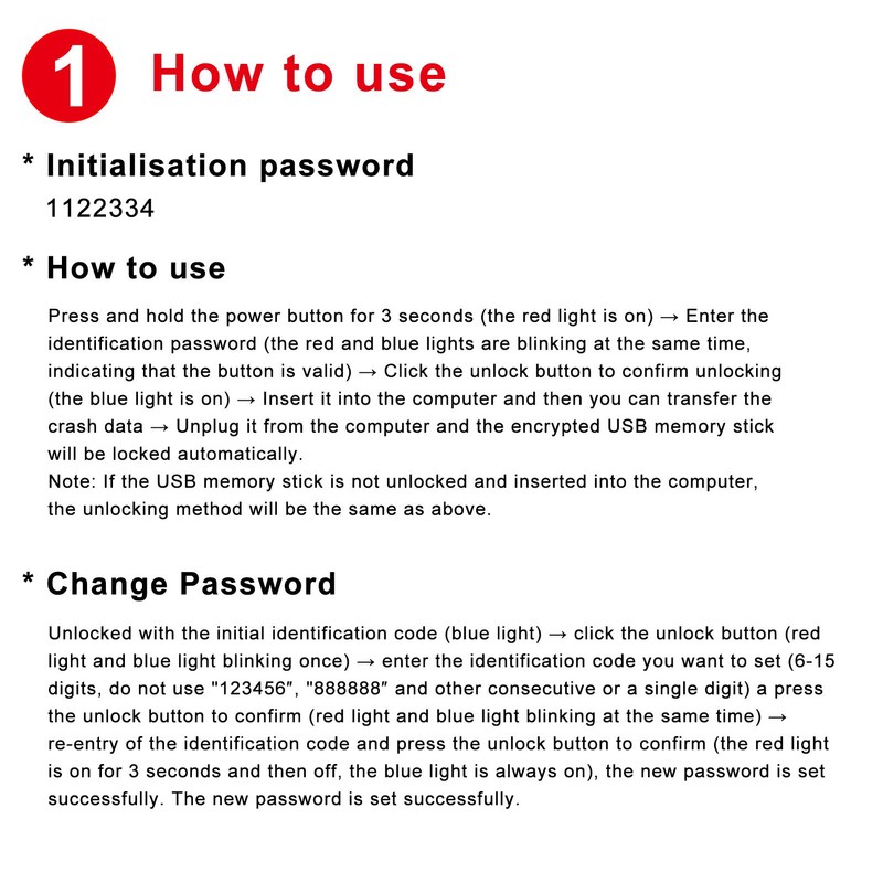 Encrypted USB Drive Secure USB Flash Drive 32GB / 64GB