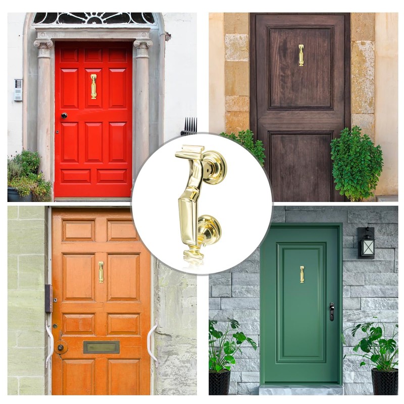 Bwintech 1 Pcs Gold Doctors Design Heavy Duty Door Knocker