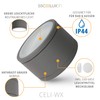 CELI-WX Flat surface-mounted spotlight, IP44 with LED GX53 lamp, 5.5