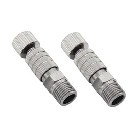 SM SunniMix 2X Airbrush Quick Connecter Airbrush Adapter Quick Release Disconnect Couplers for Air Compressor, Without Valve