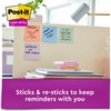 Post-it Notes Super Sticky Recycled Notes in Wanderlust Pastels Collection