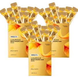 Okerker 60PCS Mini Hair Mask (10ml Each) – Travel Size Hair Mask for Dry Damaged Hair & Frizzy Hair, Infused with Nourishing Serum, All Hair Types, Perfect for Thank You Gifts & Business Trips