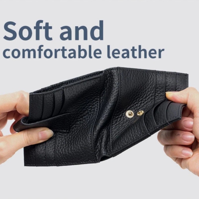 Unbranded RFID Slim Wallet for Women Small Genuine Leather Bifold