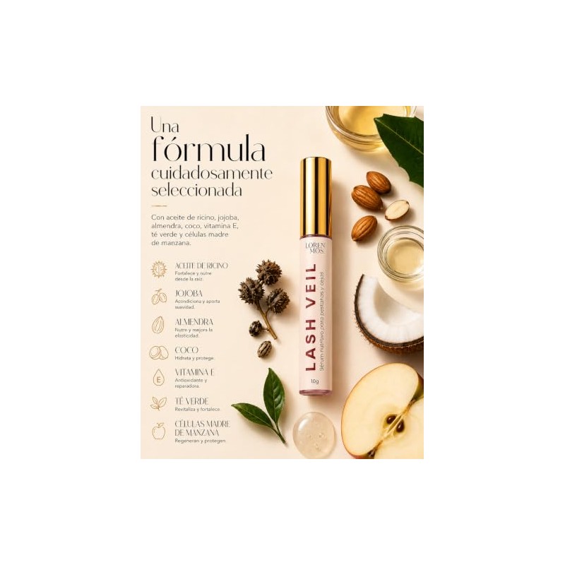 Lash Veil Serum para Pestañas y Cejas | Nutre, acondiciona