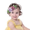 Yheahin Baby Girls Flower Nylon Headbands Newborn Rose Floral Stretchy