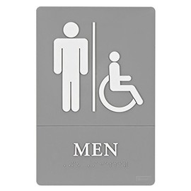 Quartet ADA Approved Women's Restroom Sign, Tactile Graphics, Molded Plastic, 6 x 9 Inches, Gray (01417)