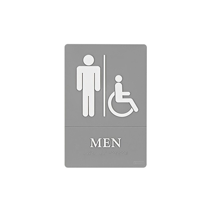 Quartet ADA Approved Women's Restroom Sign, Tactile Graphics, Molded Plastic,