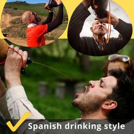 UYUNIX Spanish Cow Suede Leather Bota Bag – Handmade Wineskin Flask for Wine, Water, or Spirits – Traditional Cowhide Wineskin in 1L / 1.5L / 2L – Made in Spain (1.0 L (0.26 Gal))