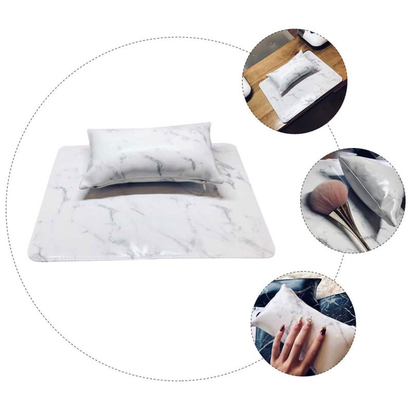 Healeved 1set Nail Art Arm Rest Manicure Table Mat Hand