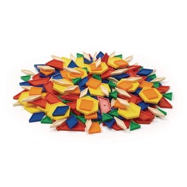 Excellerations Plastic Pattern Blocks - 250 Pieces