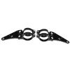 Yctze Motorcycle Headlight Bracket 2pcs Aluminium Headlight Mount Bracket Clamps