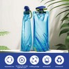 OUDQFCJ 2 Pcs Reusable Foldable Water Bottle, Drinking Pouch for