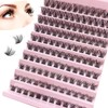 CNMTCCO Lash Clusters, 120Pcs DIY lash Extenisons 8-16MM D Curl Fluffy Individual Natural Wispy Lashes Reusable Eyelash Extension at Home (Naturally)