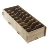 6 Portatarjetas De , Organizador De De Madera De Cereza