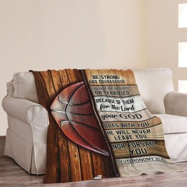 Basketball Blanket Basketball Gifts Throw Blankets Cozy Fleece Flannel Blanket Soft Warm Plush Lightweight Bedding Blanket Basketball Coach Gifts for Boys Girls Men Women for Couch Sofa Bed 60"X80"