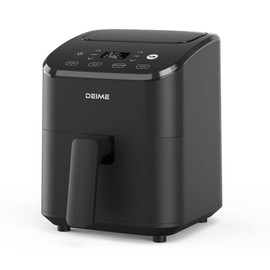 DEIME Air Fryer 3 Qt, Small Airfryer Digital Space Saving Compact, Bake, Reheat, Roasts for Quick Easy Meals, Mini Compact & Quiet, Nonstick & Dishwasher Safe Basket Toast rack