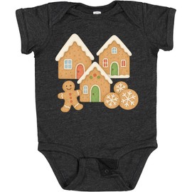 inktastic Gingerbread House and Cookies Christmas Decor Baby Bodysuit 18 Months Vintage Smoke 46c74
