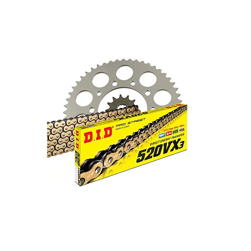 Chain Set DID 520 VX3 Compatible with Suzuki GS 500