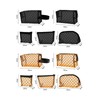 Clapoyis Portable Mesh Cosmetic Pouch, Mini Bag Set of 5