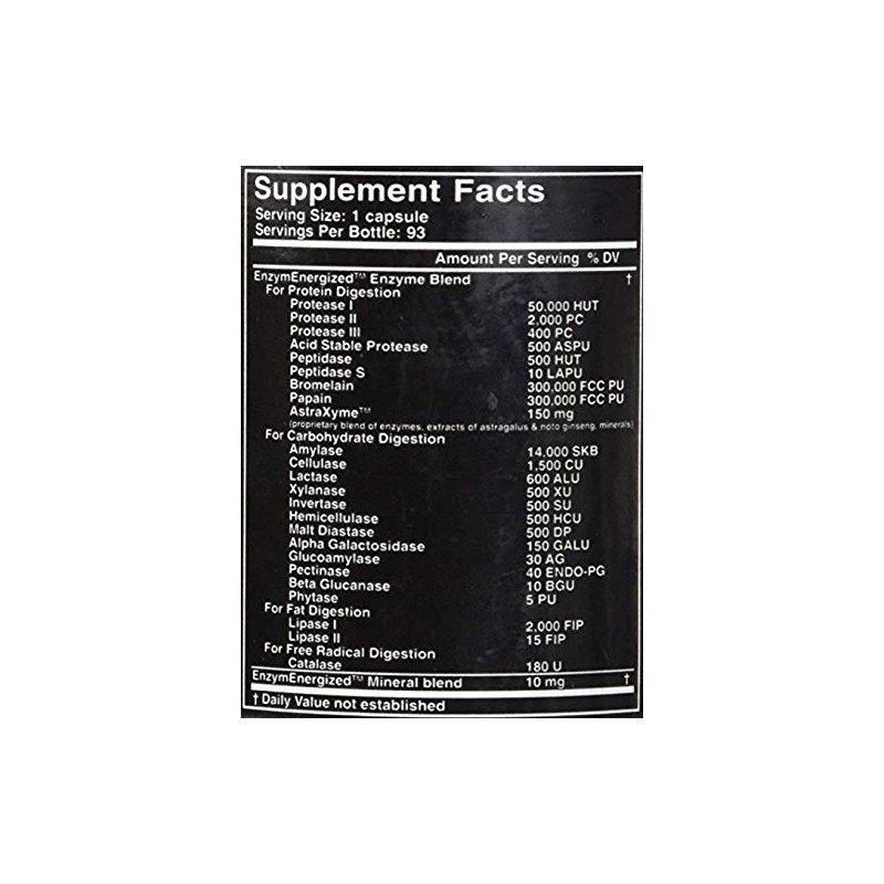 Digestxym+ Premium Enzymes - Extra Strength 93 Capsules