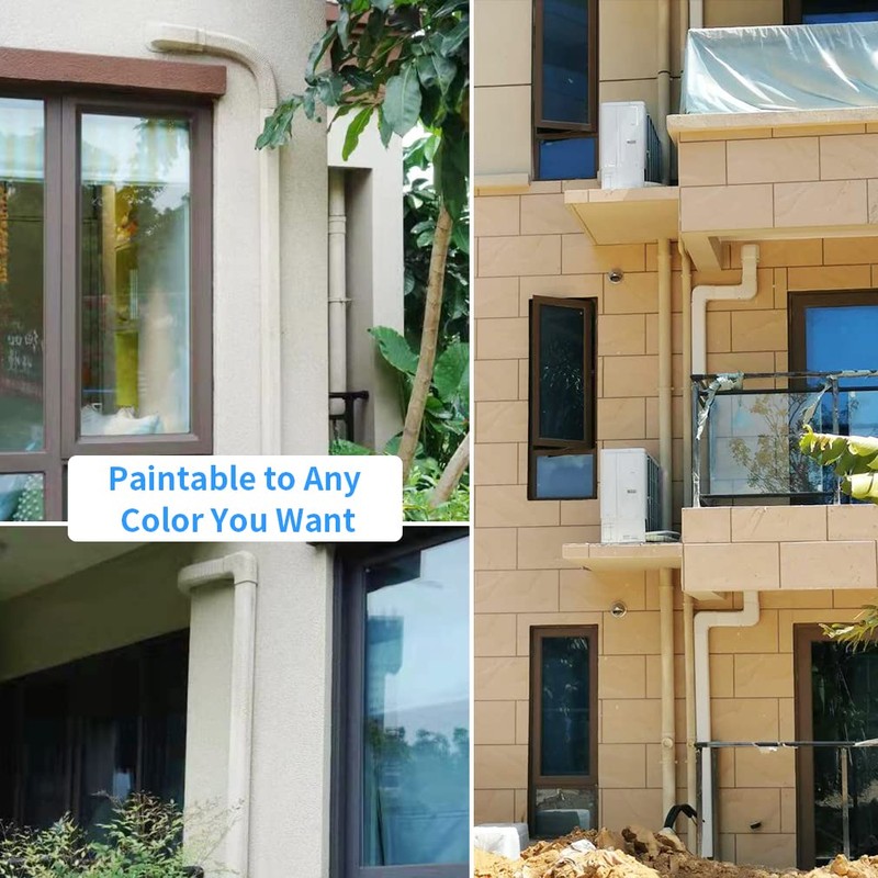 Cestluck 4'' 17 Ft Mini Split Line Cover Set Kit,