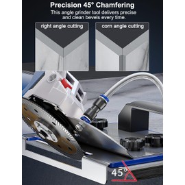 Professional 45 Degree Tile Chamfering Kit with Sturdy Stand for 100mm Angle Grinders - Ultimate Precision Cutting Solution