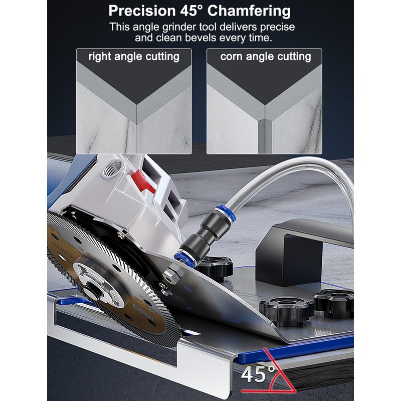 Professional 45 Degree Tile Chamfering Kit with Sturdy Stand for