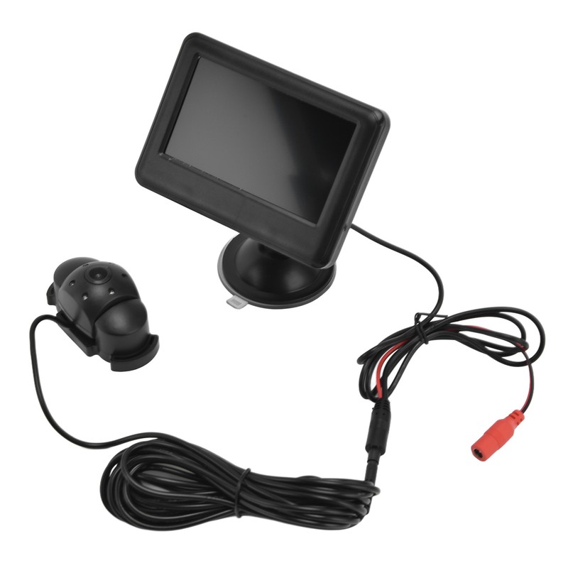Baby Car Safety View Mirror Adjustable 4.3in Shatterproof Baby Car