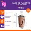 Desechables 500 Vasos Desechables De Plástico Con Tapa Tipo Domo