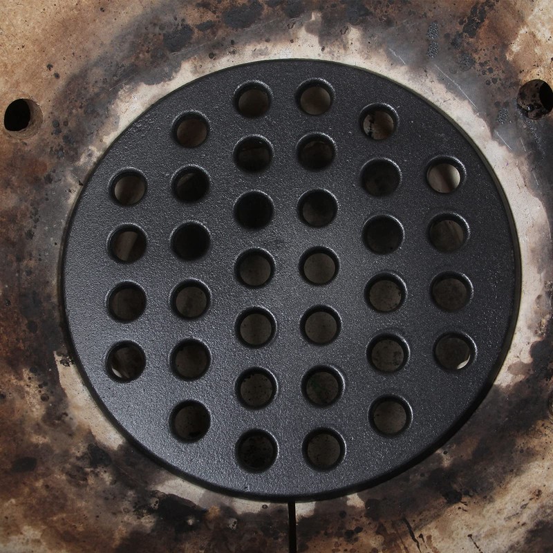 9 Inches BBQ High Heat Cast Iron Charcoal Fire Grate