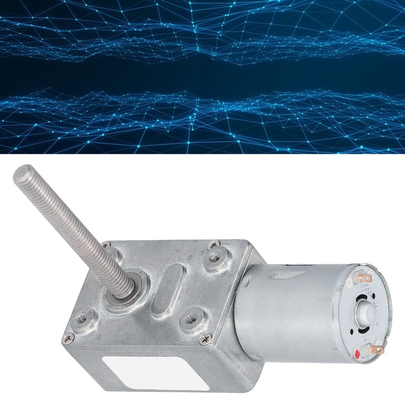 Gear Motor Speed Reduction Worm Self Locking M6 Thread 50mm