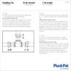 Plumb Pak PP55-6W 3-Way Drain Coupling Tee with Reducing Washer,