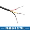 X AUTOHAUX Universal Car Spoiler with Red LED Brake Light