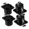 Levemolo 4 Piece Metal Xlr Seats 4 Pin Microphone Female
